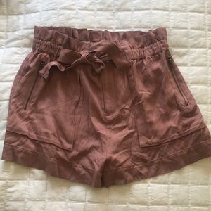 Forever 21 Mauve Paper Bag Shorts